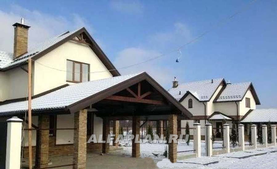 Строительство дома по проекту 163E - фото №4