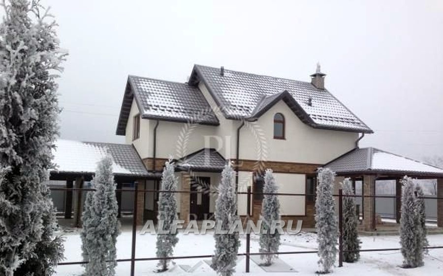 Строительство дома по проекту 163E - фото №5