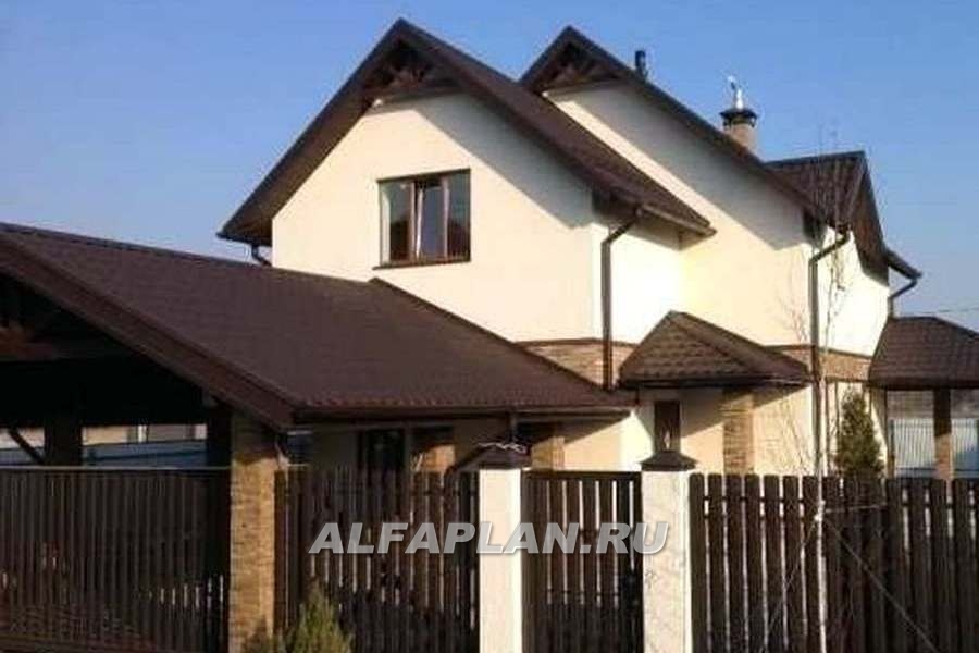 Строительство дома по проекту 163E - фото №8