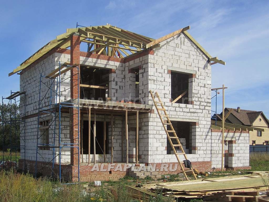 Строительство дома по проекту 199B - фото №20