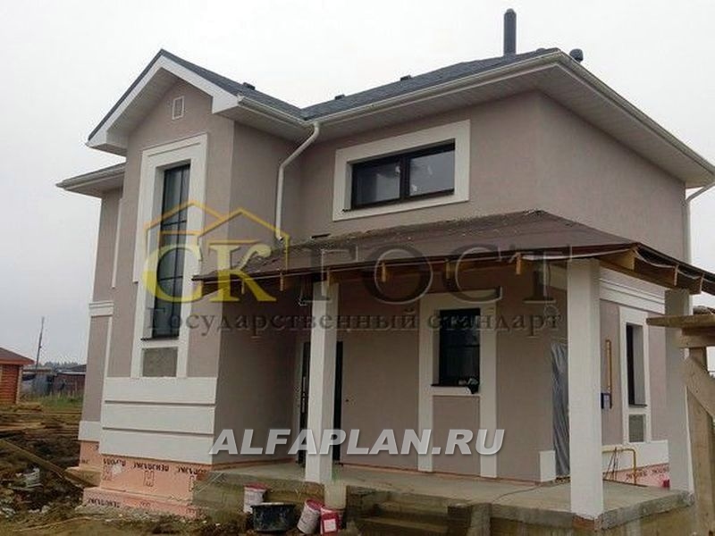 Строительство дома по проекту 337A - фото №1