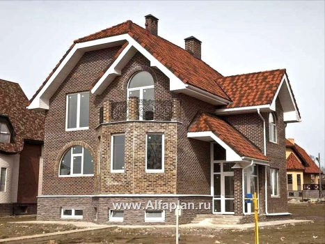 Проекты домов Альфаплан - «Лаура»- трехэтажный загородный дом с террасой - превью дополнительного изображения №2