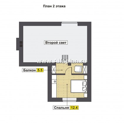 Проекты домов Альфаплан - Комфортный кирпичный дом для отдыха - превью плана проекта №2