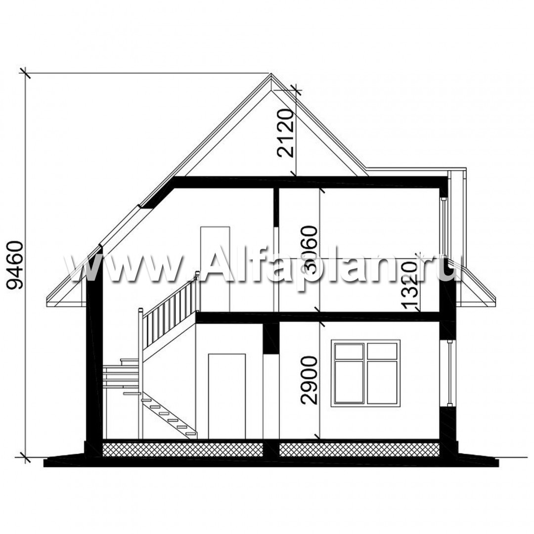 Проекты домов Альфаплан - Компактный и вместительный загородный дом - изображение плана проекта №3