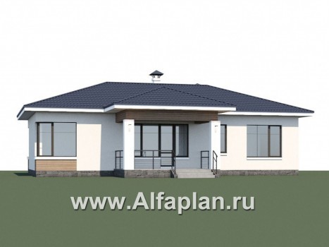 Проекты домов Альфаплан - «Безоблачный» - экономичный одноэтажный дом (дача) - превью дополнительного изображения №1