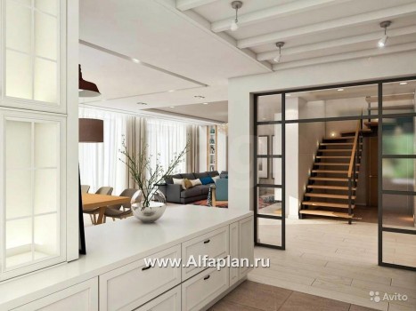 Проекты домов Альфаплан - «Капулетти» - двухэтажный коттедж с гаражом на две машины - превью дополнительного изображения №5